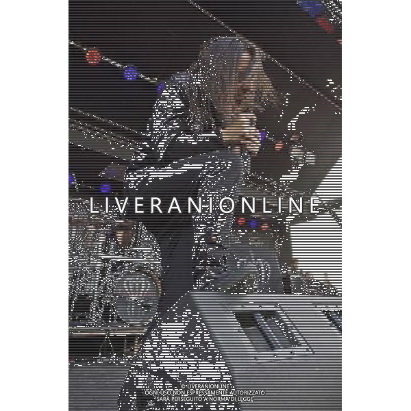 Lacuna Coil - Live act performing at Crew Stadium at Rock On The Range in Columbus, Ohio - May 16, 2014. AG ALDO LIVERANI SAS ONLY ITALY