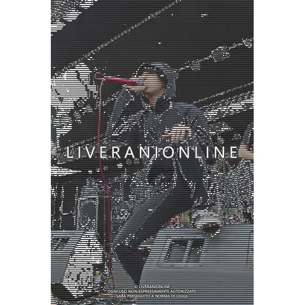 One OK Go - Live act performing at Crew Stadium at Rock On The Range in Columbus, Ohio - May 16, 2014. AG ALDO LIVERANI SAS ONLY ITALY