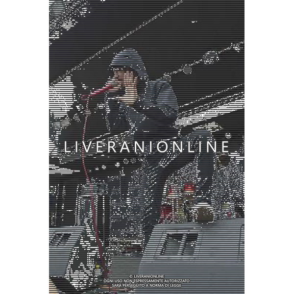 One OK Go - Live act performing at Crew Stadium at Rock On The Range in Columbus, Ohio - May 16, 2014. AG ALDO LIVERANI SAS ONLY ITALY