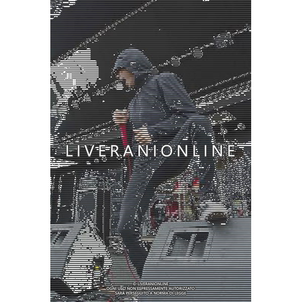 One OK Go - Live act performing at Crew Stadium at Rock On The Range in Columbus, Ohio - May 16, 2014. AG ALDO LIVERANI SAS ONLY ITALY