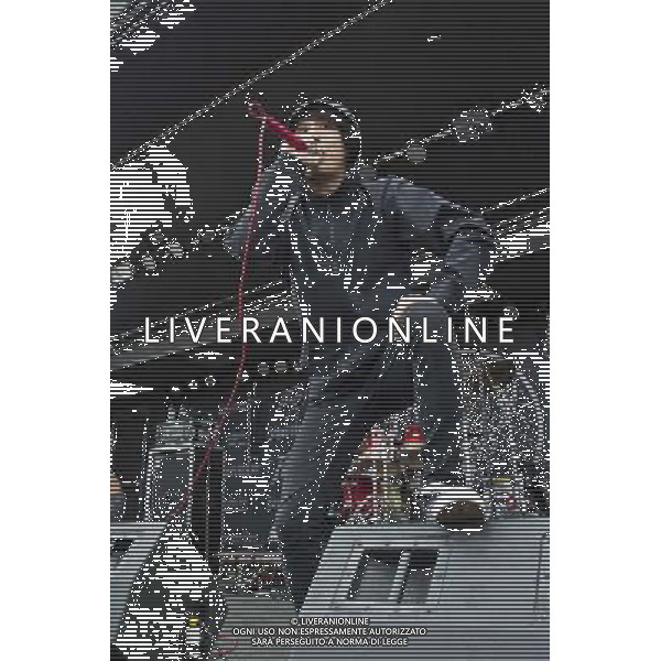 One OK Go - Live act performing at Crew Stadium at Rock On The Range in Columbus, Ohio - May 16, 2014. AG ALDO LIVERANI SAS ONLY ITALY