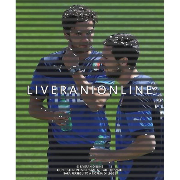 Raduno Nazionale Italiana in vista dei Mondiali di Calcio FIFA 2014 in Brasile Firenze - 20.05.2014 Allenamento Nella Foto:parolo destro /Ph.Vitez-Ag. Aldo Liverani