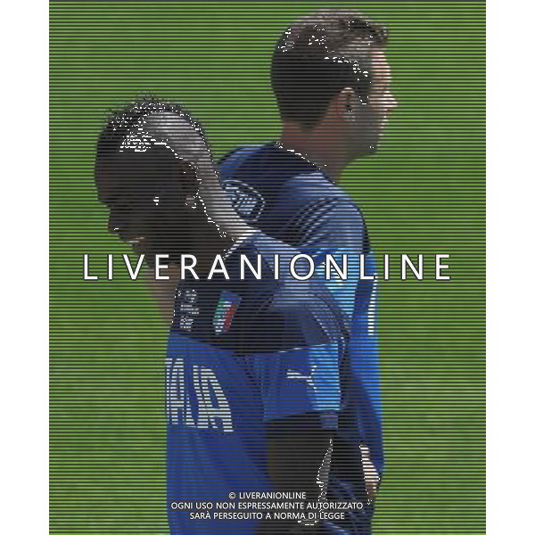 Raduno Nazionale Italiana in vista dei Mondiali di Calcio FIFA 2014 in Brasile Firenze - 20.05.2014 Allenamento Nella Foto:balotelli cassano /Ph.Vitez-Ag. Aldo Liverani