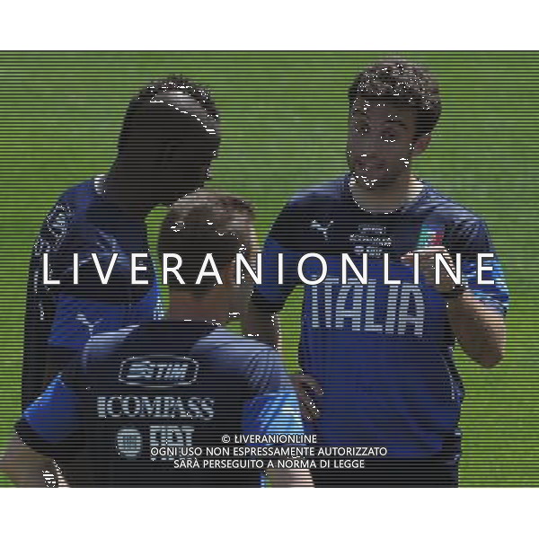 Raduno Nazionale Italiana in vista dei Mondiali di Calcio FIFA 2014 in Brasile Firenze - 20.05.2014 Allenamento Nella Foto:rossi giuseppe, mario balotelli e antonio cassano /Ph.Vitez-Ag. Aldo Liverani