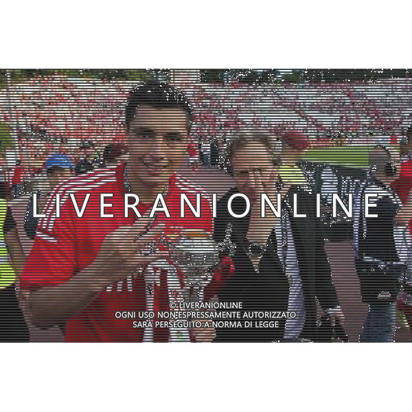 Oscar Cardozo / Jorge Jesus - 18.05.2014 - Benfica / Rio Ave - Finale Coupe du Portugal - Photo : Carlos Rodrigues / Icon Sport AG ALDO LIVERANI SAS ONLY ITALY
