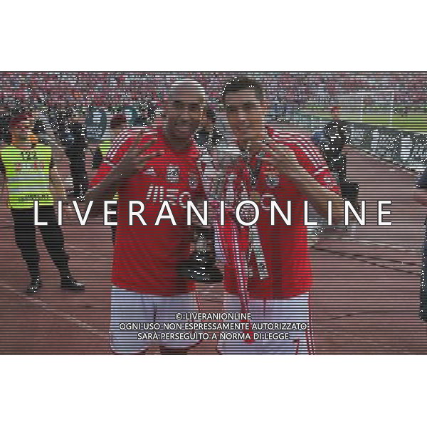 Oscar Cardozo / Luisao - 18.05.2014 - Benfica / Rio Ave - Finale Coupe du Portugal - Photo : Carlos Rodrigues / Icon Sport AG ALDO LIVERANI SAS ONLY ITALY