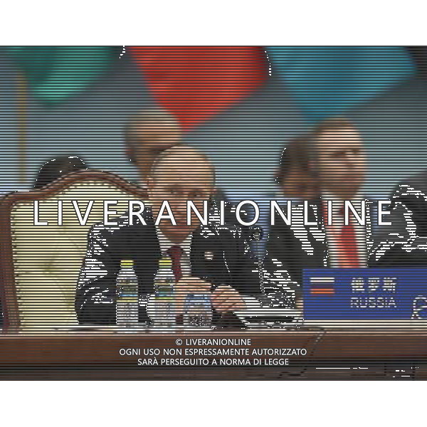 (140521) -- SHANGHAI, May 21, 2014 () -- Russian President Vladimir Putin attends the fourth summit of the Conference on Interaction and Confidence Building Measures in Asia (CICA) in Shanghai, east China, May 21, 2014. (/Pang Xinglei) (lfj) ©PHOTOSHOT/Agenzia Aldo Liverani sas - ITALY ONLY - EDITORIAL USE ONLY - Sessione di apertura del quarto vertice della Conferenza sull\'interazione e misure di rafforzamento della fiducia in Asia (CICA), a Shanghai, Cina 21 Maggio 2014.