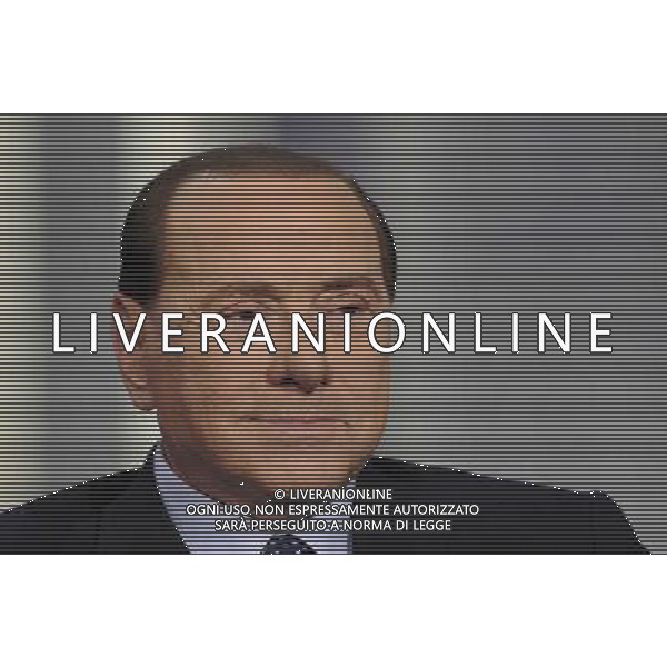 Roma - 21/05/2014 - Studi RAI Teulada - Porta a Porta - nella foto: Silvio Berlusconi / Ph. Fabrizio Corradetti - Ag. Aldo Liverani Sas