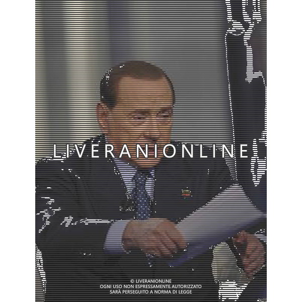 Roma - 21/05/2014 - Studi RAI Teulada - Porta a Porta - nella foto: Silvio Berlusconi / Ph. Fabrizio Corradetti - Ag. Aldo Liverani Sas