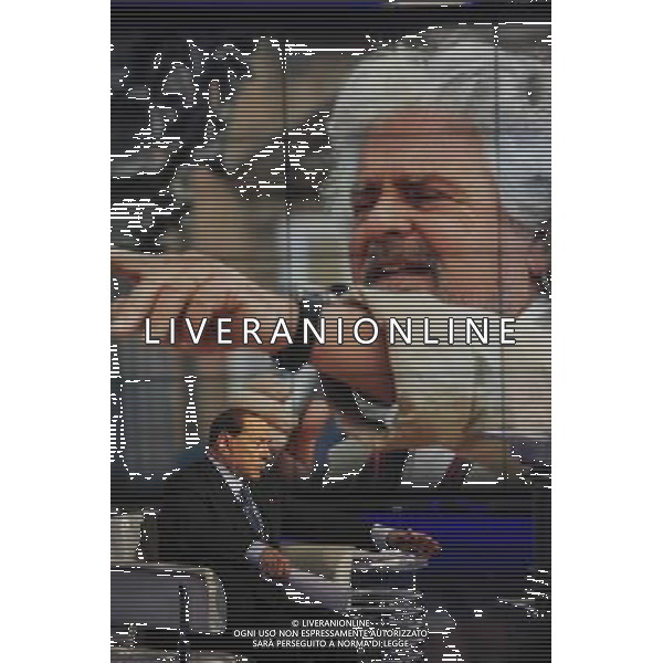 Roma - 21/05/2014 - Studi RAI Teulada - Porta a Porta - nella foto: Silvio Berlusconi / Ph. Fabrizio Corradetti - Ag. Aldo Liverani Sas