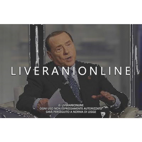 Roma - 21/05/2014 - Studi RAI Teulada - Porta a Porta - nella foto: Silvio Berlusconi / Ph. Fabrizio Corradetti - Ag. Aldo Liverani Sas