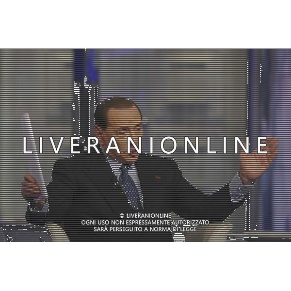 Roma - 21/05/2014 - Studi RAI Teulada - Porta a Porta - nella foto: Silvio Berlusconi / Ph. Fabrizio Corradetti - Ag. Aldo Liverani Sas