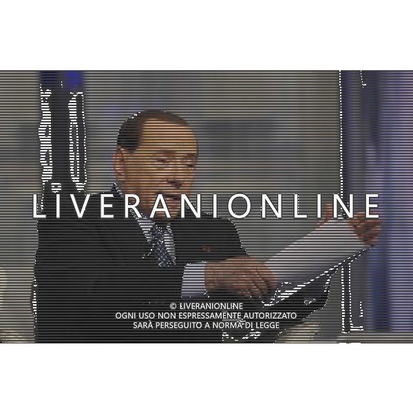 Roma - 21/05/2014 - Studi RAI Teulada - Porta a Porta - nella foto: Silvio Berlusconi / Ph. Fabrizio Corradetti - Ag. Aldo Liverani Sas