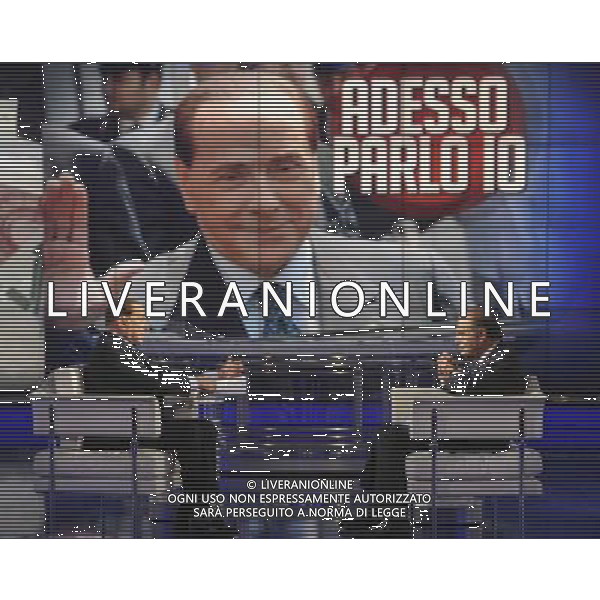 Roma - 21/05/2014 - Studi RAI Teulada - Porta a Porta - nella foto: Silvio Berlusconi / Ph. Fabrizio Corradetti - Ag. Aldo Liverani Sas