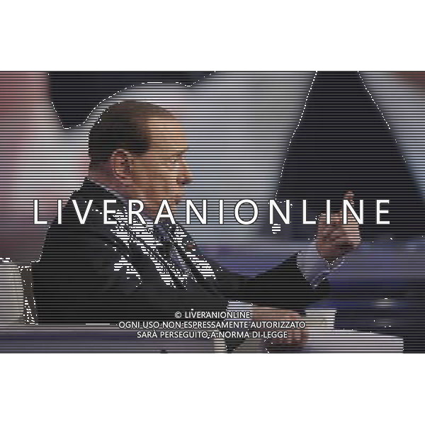 Roma - 21/05/2014 - Studi RAI Teulada - Porta a Porta - nella foto: Silvio Berlusconi / Ph. Fabrizio Corradetti - Ag. Aldo Liverani Sas