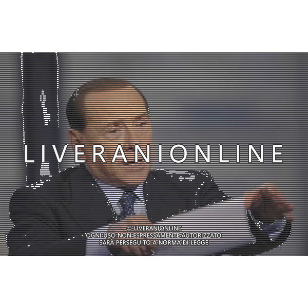 Roma - 21/05/2014 - Studi RAI Teulada - Porta a Porta - nella foto: Silvio Berlusconi / Ph. Fabrizio Corradetti - Ag. Aldo Liverani Sas