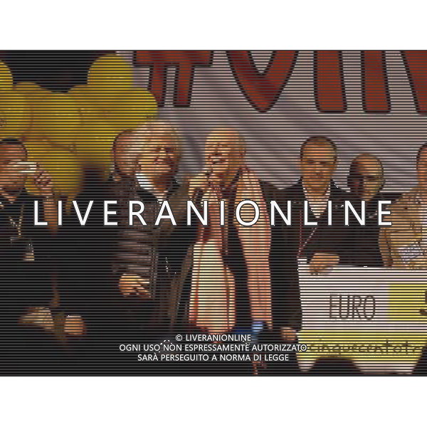 Milano piazza Duomo Comizio Beppe Grillo FOTO ALDO GAZZANIGA-AG ALDO LIVERANI SAS