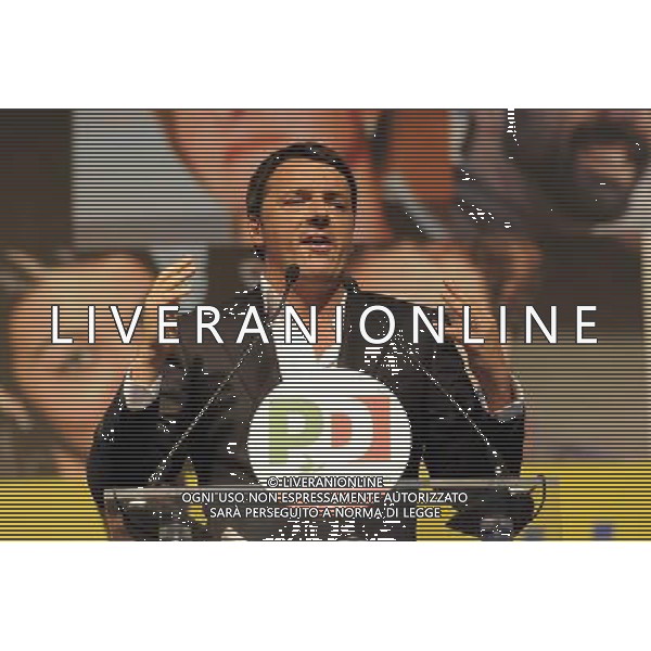 COMIZIO DEL LEADER DEL PD MATTEO RENZI IN PIAZZA DEL POPOLO A ROMA 22 maggio 2014.PER LE ELEZIONI EUROPEE 2014 ©Corradetti/AGENZIA ALDO LIVERANI SAS