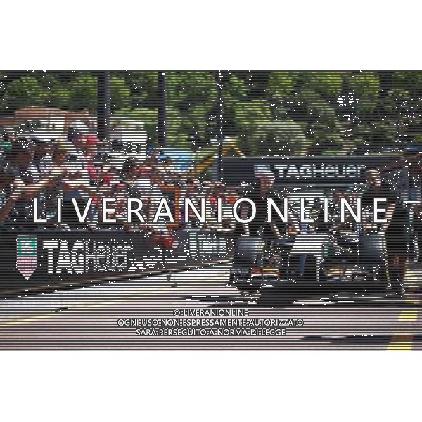 The Sahara Force India F1 VJM07 is pushed down the pit lane. 23.05.2014. Formula 1 World Championship, Rd 6, Monaco Grand Prix, Monte Carlo, Monaco, Friday. - www.xpbimages.com, EMail: requests@xpbimages.com - copy of publication required for printed pictures. Every used picture is fee-liable. Â© Copyright: Schaber / XPB Images /AGENZIA ALDO LIVERANI SAS - ITALY ONLY - EDITORIAL USE ONLY - GP MONACO F1 PROVE LIBERE
