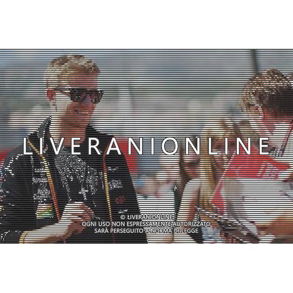 Nico Hulkenberg (GER) Sahara Force India F1 signs autographs for the fans. 23.05.2014. Formula 1 World Championship, Rd 6, Monaco Grand Prix, Monte Carlo, Monaco, Friday. - www.xpbimages.com, EMail: requests@xpbimages.com - copy of publication required for printed pictures. Every used picture is fee-liable. Â© Copyright: Schaber / XPB Images /AGENZIA ALDO LIVERANI SAS - ITALY ONLY - EDITORIAL USE ONLY - GP MONACO F1 PROVE LIBERE