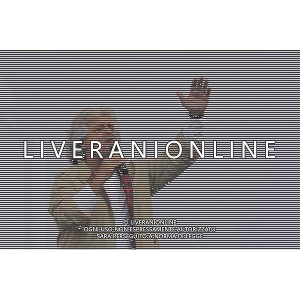 Beppe Grillo al comizio per la chiusura della campagna elettorale per le elezioni Europee del Movimento 5 stelle in piazza San Giovanni a Roma 23 maggio 2014 ©Corradetti/AGENZIA ALDO LIVERANI SAS