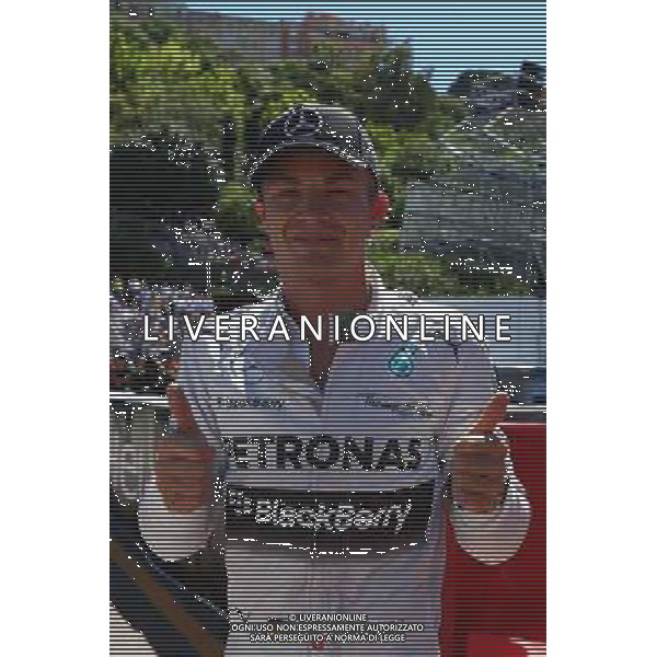 Pole position for Nico Rosberg (GER) Mercedes AMG F1. 24.05.2014. Formula 1 World Championship, Rd 6, Monaco Grand Prix, Monte Carlo, Monaco, Qualifying Day - www.xpbimages.com, EMail: requests@xpbimages.com - copy of publication required for printed pictures. Every used picture is fee-liable. © Copyright: Batchelor / XPB Images AG ALDO LIVERANI SAS ONLY ITALY