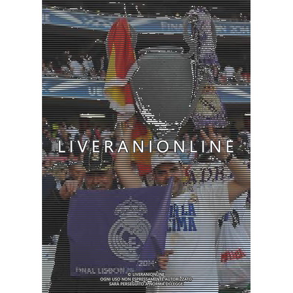 UEFA Champions League 2013/2014 Finale Lisbona (Portogallo) - 24.05.2014 Real Madrid-Atletico Madrid Nella Foto:tifosi real /Ph.Vitez-Ag. Aldo Liverani
