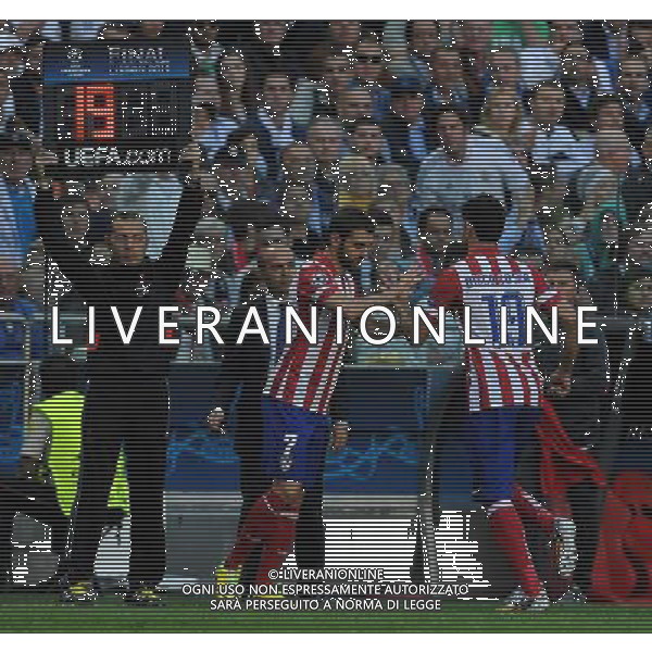 UEFA Champions League 2013/2014 Finale Lisbona (Portogallo) - 24.05.2014 Real Madrid-Atletico Madrid Nella Foto:diego costa esce dopo pochi minuti per infortunio /Ph.Vitez-Ag. Aldo Liverani