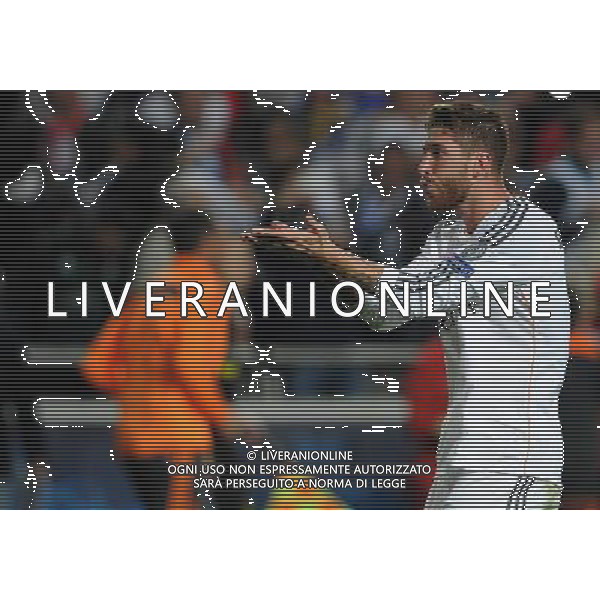 UEFA Champions League 2013/2014 Finale Lisbona (Portogallo) - 24.05.2014 Real Madrid-Atletico Madrid Nella Foto:sergio ramos esulta /Ph.Vitez-Ag. Aldo Liverani