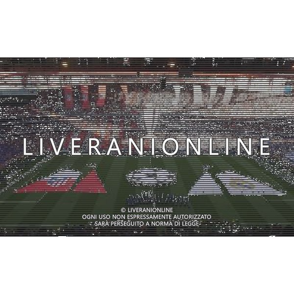 The champions league opening ceremony Photographer Ian Cook/CameraSport Football - UEFA Champions League Final 2014 - Real Madrid v Atletico Madrid - Saturday 24th May 2014 - Stadium of Light - Lisbon - Portugal © CameraSport - 43 Linden Ave. Countesthorpe. Leicester. England. LE8 5PG - Tel: +44 (0) 116 277 4147 - admin@camerasport.com - www.camerasport.com /AGENZIA ALDO LIVERANI SAS - ITALY ONLY - Real Madrid - Atletico Madrid UEFA Champions League 2013/2014 Finale Lisbona (Portogallo) - 24.05.2014