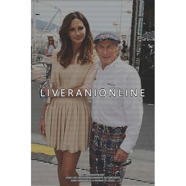 (L to R): Tasha de Vasconcelos, Model and Actress with Jackie Stewart (GBR). 25.05.2014. Formula 1 World Championship, Rd 6, Monaco Grand Prix, Monte Carlo, Monaco, Race Day. - www.xpbimages.com, EMail: requests@xpbimages.com - copy of publication required for printed pictures. Every used picture is fee-liable. © Copyright: Schaber / XPB Images ITALY ONLY - GP MONACO F1 GARA /AGENZIA ALDO LIVERANI SAS - ITALY ONLY - EDITORIAL USE ONLY