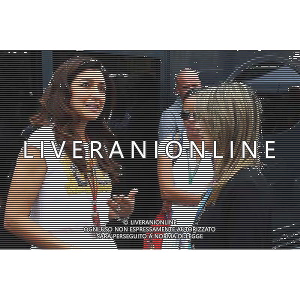 (L to R): Fabiana Flosi (BRA), wife of Bernie Ecclestone (GBR), with Rafaela Bassi (BRA), wife of Felipe Massa (BRA) Williams. 25.05.2014. Formula 1 World Championship, Rd 6, Monaco Grand Prix, Monte Carlo, Monaco, Race Day. - www.xpbimages.com, EMail: requests@xpbimages.com - copy of publication required for printed pictures. Every used picture is fee-liable. © Copyright: Batchelor / XPB Images ITALY ONLY - GP MONACO F1 GARA /AGENZIA ALDO LIVERANI SAS - ITALY ONLY - EDITORIAL USE ONLY