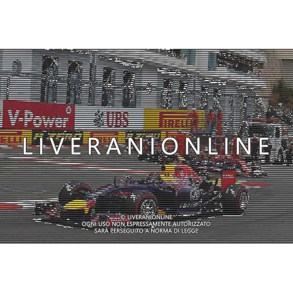 Sebastian Vettel (GER) Red Bull Racing RB10. 25.05.2014. Formula 1 World Championship, Rd 6, Monaco Grand Prix, Monte Carlo, Monaco, Race Day. - www.xpbimages.com, EMail: requests@xpbimages.com - copy of publication required for printed pictures. Every used picture is fee-liable. © Copyright: Batchelor / XPB Images ITALY ONLY - GP MONACO F1 GARA /AGENZIA ALDO LIVERANI SAS - ITALY ONLY - EDITORIAL USE ONLY