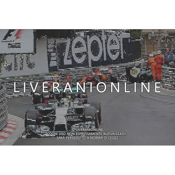 Lewis Hamilton (GBR) Mercedes AMG F1 W05. 25.05.2014. Formula 1 World Championship, Rd 6, Monaco Grand Prix, Monte Carlo, Monaco, Race Day. - www.xpbimages.com, EMail: requests@xpbimages.com - copy of publication required for printed pictures. Every used picture is fee-liable. © Copyright: Price / XPB Images ITALY ONLY - GP MONACO F1 GARA /AGENZIA ALDO LIVERANI SAS - ITALY ONLY - EDITORIAL USE ONLY