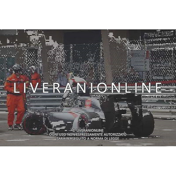 Adrian Sutil (GER) Sauber C33 crashed out of the race. 25.05.2014. Formula 1 World Championship, Rd 6, Monaco Grand Prix, Monte Carlo, Monaco, Race Day. - www.xpbimages.com, EMail: requests@xpbimages.com - copy of publication required for printed pictures. Every used picture is fee-liable. © Copyright: Batchelor / XPB Images ITALY ONLY - GP MONACO F1 GARA /AGENZIA ALDO LIVERANI SAS - ITALY ONLY - EDITORIAL USE ONLY