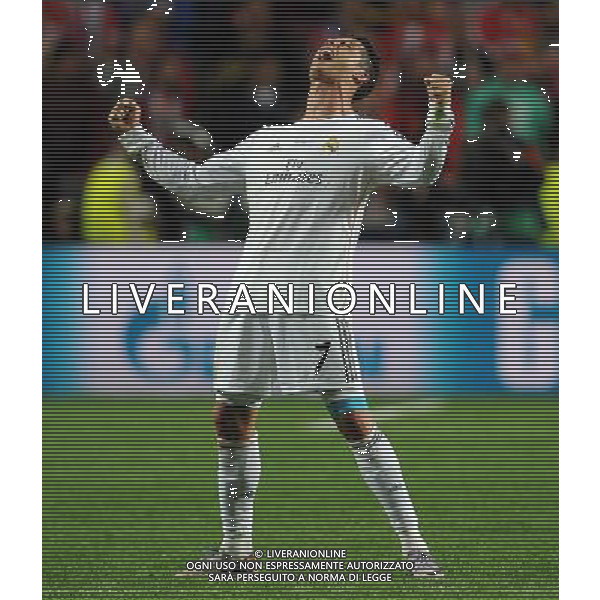 UEFA Champions League 2013/2014 Finale Lisbona (Portogallo) - 24.05.2014 Real Madrid-Atletico Madrid Nella Foto:Cristiano Ronaldo Esulta /Ph.Vitez-Ag. Aldo Liverani