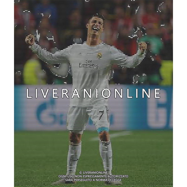 UEFA Champions League 2013/2014 Finale Lisbona (Portogallo) - 24.05.2014 Real Madrid-Atletico Madrid Nella Foto:Cristiano Ronaldo Esulta /Ph.Vitez-Ag. Aldo Liverani