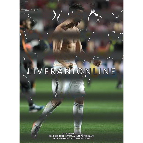 UEFA Champions League 2013/2014 Finale Lisbona (Portogallo) - 24.05.2014 Real Madrid-Atletico Madrid Nella Foto:Cristiano Ronaldo Esulta /Ph.Vitez-Ag. Aldo Liverani