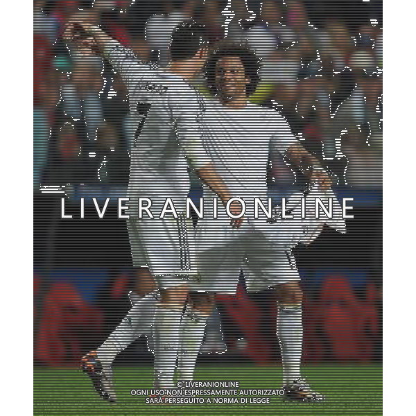 UEFA Champions League 2013/2014 Finale Lisbona (Portogallo) - 24.05.2014 Real Madrid-Atletico Madrid Nella Foto:Cristiano Ronaldo Esulta /Ph.Vitez-Ag. Aldo Liverani