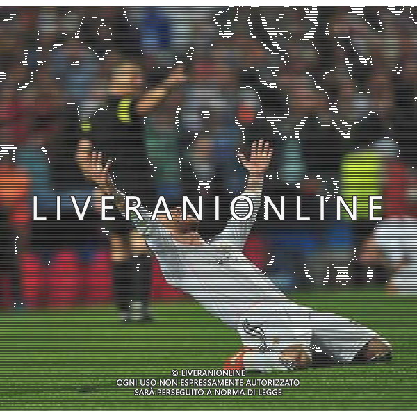 (140525) -- LISBON, May 25, 2014 () -- Real Madrid\'s Sergio Ramos celebrates after defeating Atletico Madrid during the UEFA Champions League Final at Luz stadium in Lisbon, capital of Portugal, on May 24, 2014. Real Madrid won 4-1. (/Zhang Liyun) ©PHOTOSHOT/AGENZIA ALDO LIVERANI SAS - ITALY ONLY - EDITORIAL USE ONLY