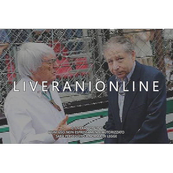(L to R): Bernie Ecclestone (GBR) with Jean Todt (FRA) FIA President on the grid. 25.05.2014. Formula 1 World Championship, Rd 6, Monaco Grand Prix, Monte Carlo, Monaco, Race Day. - www.xpbimages.com, EMail: requests@xpbimages.com - copy of publication required for printed pictures. Every used picture is fee-liable. © Copyright: Moy / XPB Images AG ALDO LIVERANI SAS ONLY ITALY