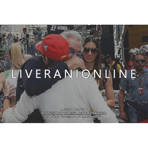 Flavio Briatore (ITA) with wife Elisabetta Gregoraci (ITA) and Fernando Alonso (ESP) Ferrari on the grid. 25.05.2014. Formula 1 World Championship, Rd 6, Monaco Grand Prix, Monte Carlo, Monaco, Race Day. - www.xpbimages.com, EMail: requests@xpbimages.com - copy of publication required for printed pictures. Every used picture is fee-liable. © Copyright: Photo4 / XPB Images AG ALDO LIVERANI SAS ONLY ITALY