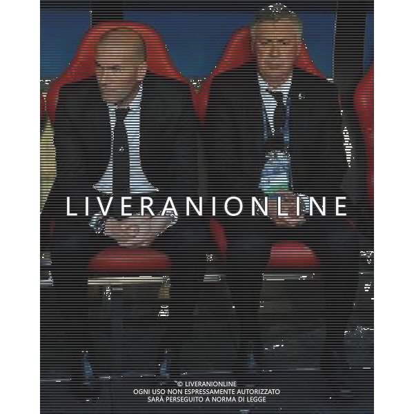 UEFA Champions League 2013/2014 Finale Lisbona (Portogallo) - 24.05.2014 Real Madrid-Atletico Madrid Nella Foto:Ancelotti Carlo-Zinedine Zidane /Ph.Vitez-Ag. Aldo Liverani