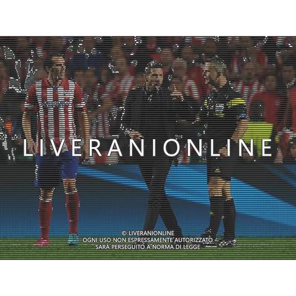 UEFA Champions League 2013/2014 Finale Lisbona (Portogallo) - 24.05.2014 Real Madrid-Atletico Madrid Nella Foto:Simeone Diego-Kuipers Bjorn /Ph.Vitez-Ag. Aldo Liverani