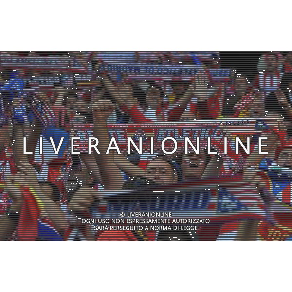 UEFA Champions League 2013/2014 Finale Lisbona (Portogallo) - 24.05.2014 Real Madrid-Atletico Madrid Nella Foto:Tifosi Atletico Madrid /Ph.Vitez-Ag. Aldo Liverani