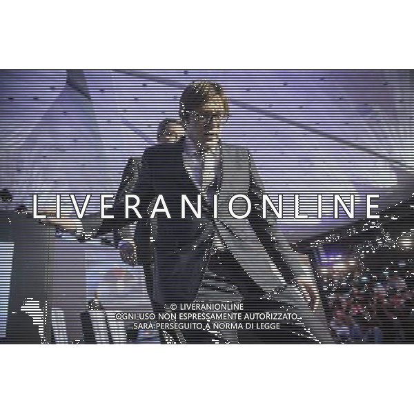 Candidate for the presidency of the European commission of the Alliance of Liberals and Democrats for Europe (ALDE) Party, Belgian, Guy Verhofstadt at EU parliament during the election night at European Parliament headquarters in Brussels, Belgium on 25.05.2014 The European elections, which run from 22 to 25 May, will form a new European Parliament, whose 751 members will help set laws in the European Union for five years to come. About 400 million people in the 28-country bloc are eligible to vote. by Wiktor Dabkowski ©photoshot/AGENZIA ALDO LIVERANI SAS - ITALY ONLY - EDITORIAL USE ONLY - La notte elettorale 2014 - Le elezioni europee, dal 22 al 25 di maggio, formeranno il nuovo Parlamento europeo per i prossimi cinque anni presso la sede a Bruxelles, in Belgio