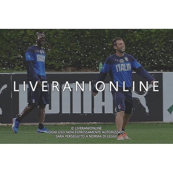 Raduno Nazionale Italiana in vista dei Mondiali di Calcio FIFA 2014 in Brasile Firenze - 27.05.2014 Allenamento Nella Foto:balotelli cassano /Ph.Vitez-Ag. Aldo Liverani