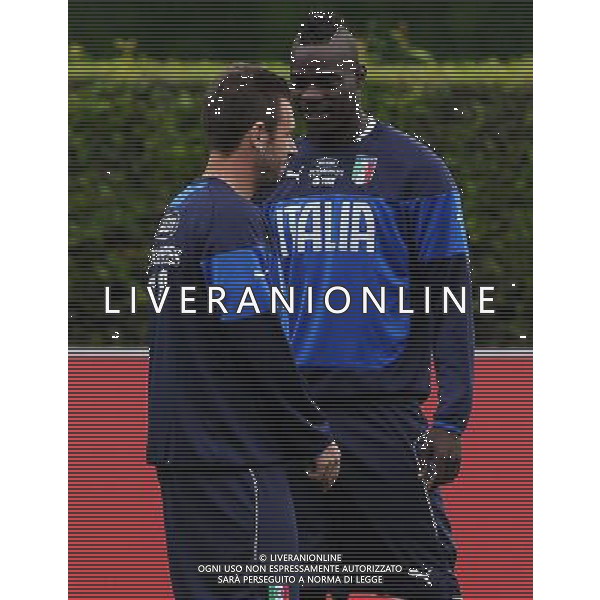 Raduno Nazionale Italiana in vista dei Mondiali di Calcio FIFA 2014 in Brasile Firenze - 27.05.2014 Allenamento Nella Foto:balotelli cassano /Ph.Vitez-Ag. Aldo Liverani