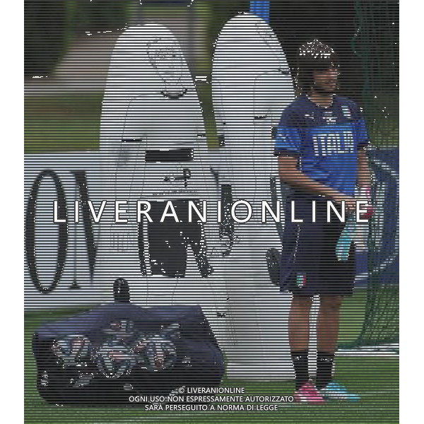 Raduno Nazionale Italiana in vista dei Mondiali di Calcio FIFA 2014 in Brasile Firenze - 27.05.2014 Allenamento Nella Foto:perin /Ph.Vitez-Ag. Aldo Liverani