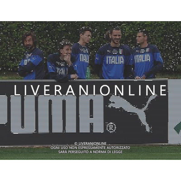 Raduno Nazionale Italiana in vista dei Mondiali di Calcio FIFA 2014 in Brasile Firenze - 27.05.2014 Allenamento Nella Foto:montolivo pirlo bonucci pasqual darmian /Ph.Vitez-Ag. Aldo Liverani